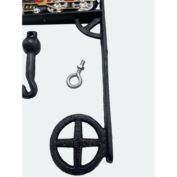 Vintage Ashley Belle Cast Iron Train Wall Bracket Hook Set - Picture 6 of 6